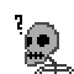 A confused skeleton